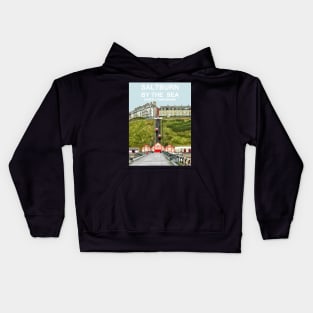 Saltburn by the Sea, North Yorkshire. Travel poster Kids Hoodie